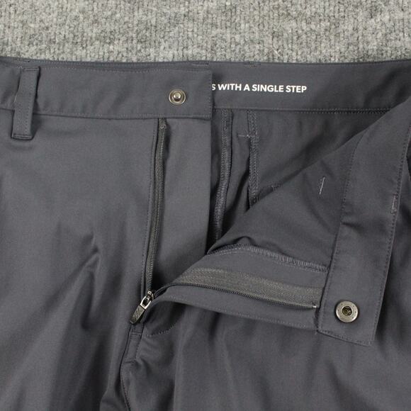 Rhone Pants Mens 31 Commuter Skinny Gray Performance Stretch Travel Chino - Picture 4 of 11